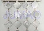 Geometric Slice Decorative Metal Curtains Bronze / Aluminum Decorative Divider