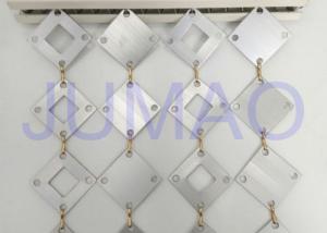Quality Geometric Slice Decorative Metal Curtains Bronze / Aluminum Decorative Divider wholesale