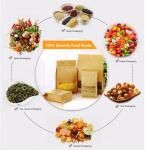 Zipper Custom Printing Heat Sealing Kraft Paper Bags With Window For Tea