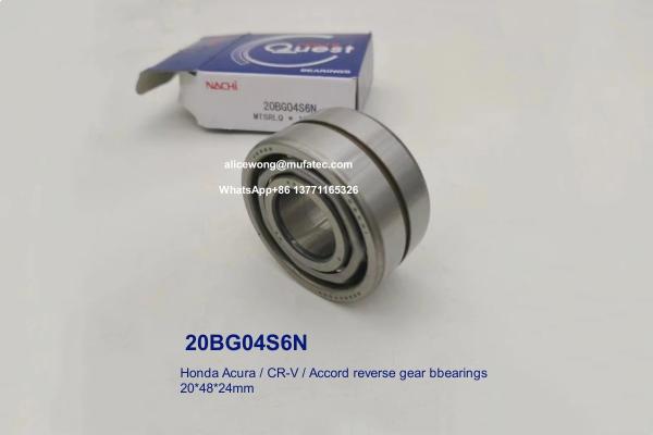 20BG04S6N Honda Acura CRV Accord Reverse Gear Bearings Double Row Ball Bearings