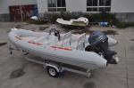 Professional Galvanized Steel Boat Trailer 550cm Durable Single Axle Boat