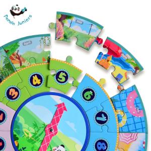 Quality Clock Teaching Baby Jigsaw Puzzles wholesale