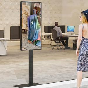 Quality Large Lcd Window Screen Floor Standing Digital Display 49 Inch 3500nits Indoor wholesale