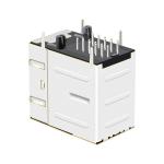 LPJG17549A8NL 1000 Base-T Green/Green&Yellow LED 2X1 Port RJ45 Female Connectors