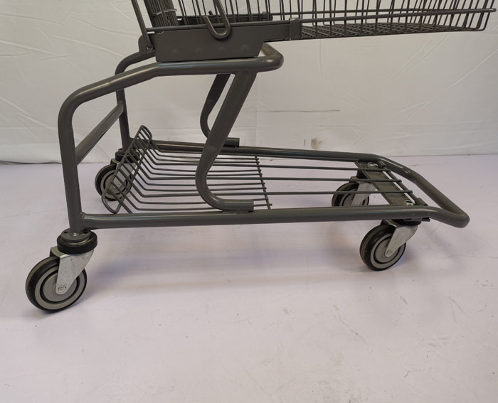 American Gray 60L Small Shopping Trolley Zinc Powder Coating Lightweight
