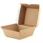Customized Biodegradable Fast Food Kraft Paper Packaging Burger Box