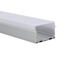 Quality Frosted Flat 2.5m Recessed Aluminum LED Profile wholesale