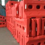 Outdoor Water Filled Road Barriers Red Plastic Traffic Road Safety Barrier