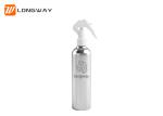 250ml Silver Aluminum Cosmetic Bottles With Trigger Spray Pump Medical