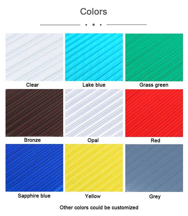 ISO9001 Bronze 20mm Polycarbonate U Profile