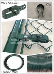 Dark Green Residential Chain Link Fence 5ft For Home Garden / Courtyard / Villa