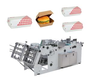 Quality Regular Size Hamburger Box Making Machine 4.0KW High Speed wholesale