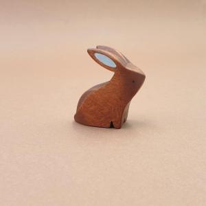 Quality Fadeless Imaginative Wooden Bunny Rabbit Toy Montessori Wooden Animals wholesale