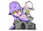 Cartoon Retro Purple Clothing Embroidery Patches Big Size Fashionable