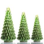Christmas Tree Shape Decoration Battery Operated Glass Led Christmas Tree