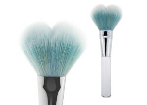 Quality Dispensing Mineral Powder Pump Contour Blush Brush Silver Aluminum Ferrule wholesale