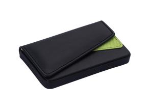 Quality PU Leather Name Card Holder Rectangle Magnetic Business Card Holder wholesale