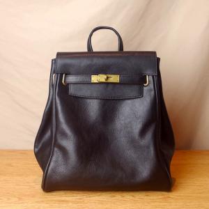 Quality Drawstring Womens Waterproof Backpack 26cm 16cm Handmade Leather wholesale