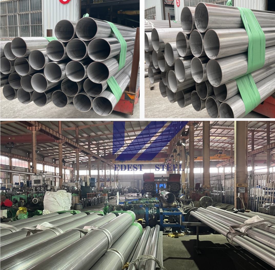 OD 6mm-1800mm Industrial Stainless Steel Welded Pipe For Thin Walled Fluid Transportation