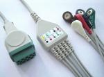 GE - Marquette Responder ECG Cable And Leadwires , 11Pins Green Connector