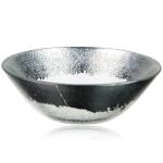 24cm Artistical Glass Plates And Bowls , Clear Charger Plates Elegant Classic