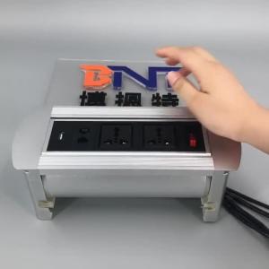Quality 110V US power hand overturn conference table socket box with receptacle outlet wholesale