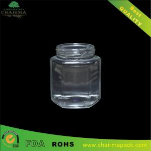 Quality 350ml hexagon glass storage jar wholesale