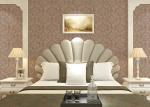 Floral decoration contemporary bedroom wallpaper , Nonwoven modern wallpaper for