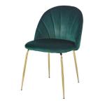 2pc Green Upholstered Dining Room Chairs 220lbs Weight Capacity