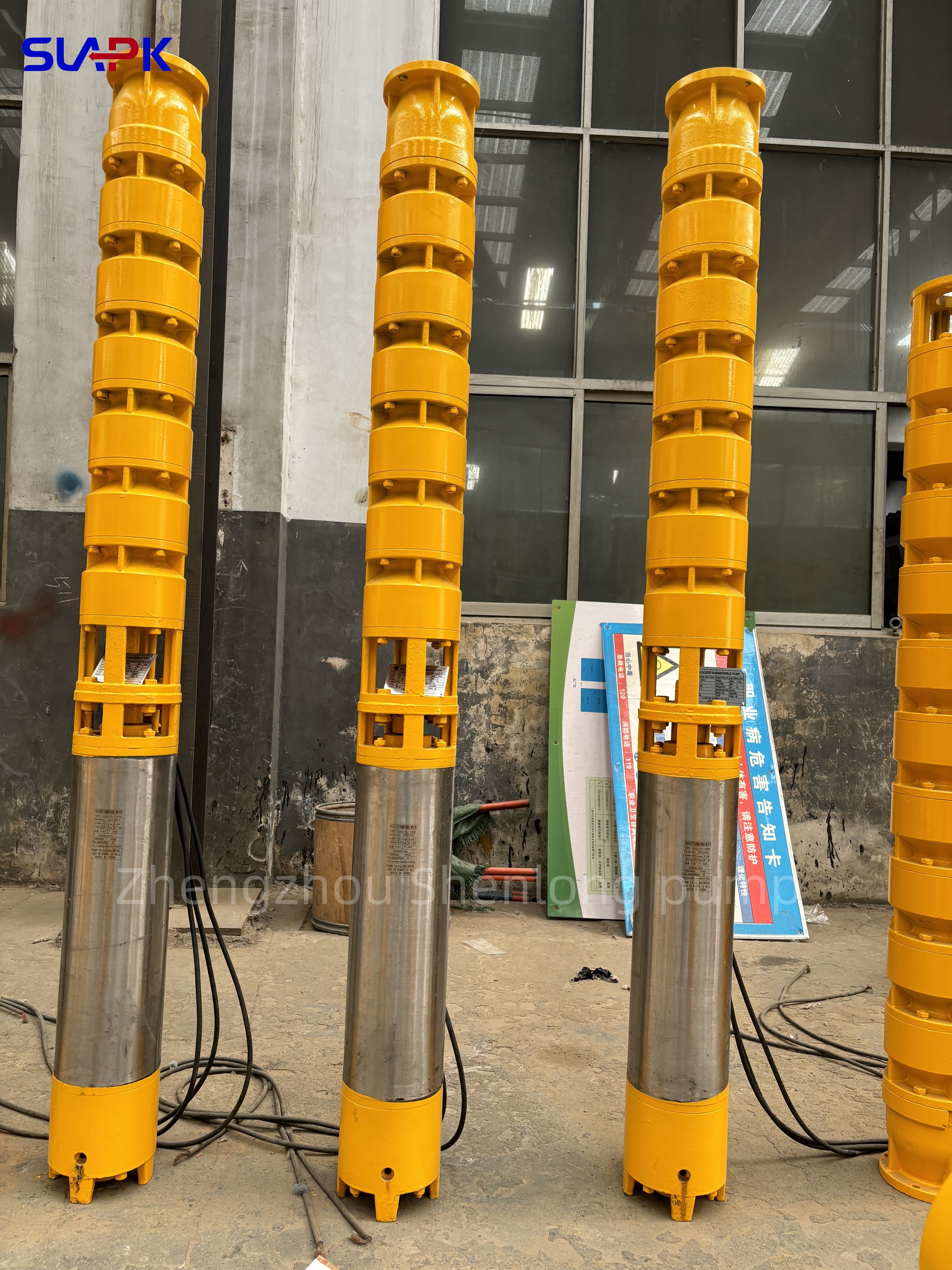 10m³/h-100m³/h QJ Deep Well Stainless Steel Submersible Pump 600v 660v