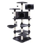 Space Saving Natural Wood Modern Cat Tower 21.8kg Weight Paper Tubes Strucutre