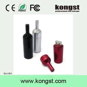 Quality Kongst red wine bottle usb flash drive/gift usb flash drive/bottle usb wholesale