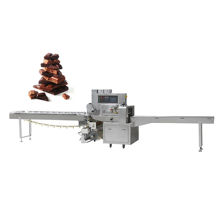 Chocolate Soap Plastic Bag Flow Pillow Packing Machine 50 / 60HZ 2.8KW