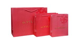 Quality OEM Recyclable Ayilian Pink 210g Artpaper Shopping Bag, Paper Carrier Bags Promotional wholesale