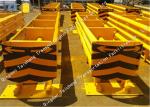 Yellow Q345 Q235 Crash Cushion Attenuator Corrosion Resistance Long Service