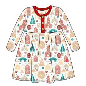 Quality Christmas baby santa claus girls dresses kids clothes for Christmas Holiday wholesale