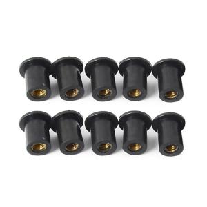 Quality Long Rubber Well Nut with Nickel Plated Zinc Plated Passivation Surface Treatment , M5 Motorcycle Rubber Well Nuts wholesale