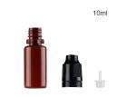 Brown Pet Essential Oil Bottle 10ml Black Cap Clear Nesse No Leaking Portable