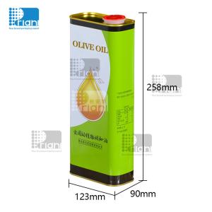 Quality Customized Printing Cooking 3L Olive Oil Tin Cans Perfect for Food Packaging Solutions olive oil box wholesale