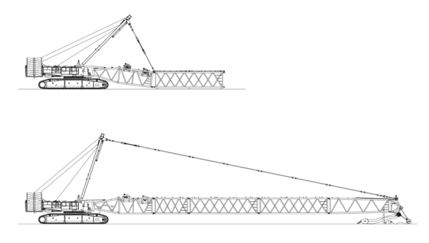 Construction Crawler Mounted Mobile Crane 650 Tons SANY SCC6500