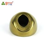 Golden Stainless Steel Decorative Tube End Cap Handrail Fittings