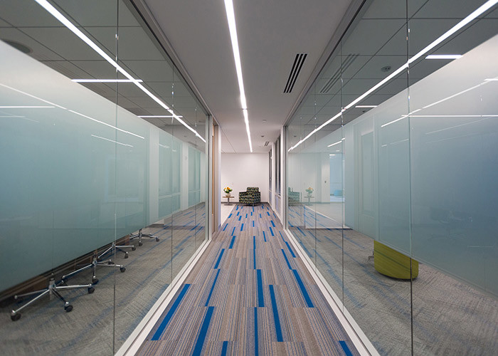 sound proof glass wall partition with Melamine Finish for hotel office