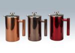 12 - 51oz Metal French Press Coffee Maker Double Wall Keep Warm Shinny Cafetiere