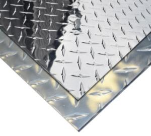 3003 1mm Diamond Embossed Aluminum Sheet , Diamond Tread Aluminum Plate