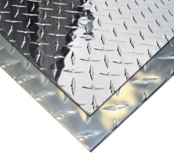 Cheap 3003 1mm Diamond Embossed Aluminum Sheet , Diamond Tread Aluminum Plate for sale
