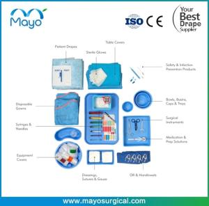 Quality Cath Lab Procedure Pack Angiography Pack With Femoral And Radial Hole wholesale