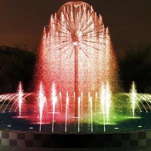 Quality High Spray Dandelion Water Fountain With LED Waterproof Lights wholesale