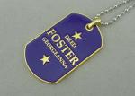 Die Casting Personalised Dog Tags , Zinc Alloy Material , Gold Plating