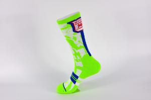 Quality Green Breathbale Long Basketball Socks , Disposable Under Armour Basketball Socks wholesale