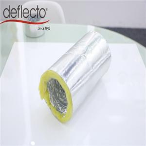 Quality Glass Wool Insulated Exhaust Duct , 18k 200mm Flexible Ducting Heat Insulation wholesale